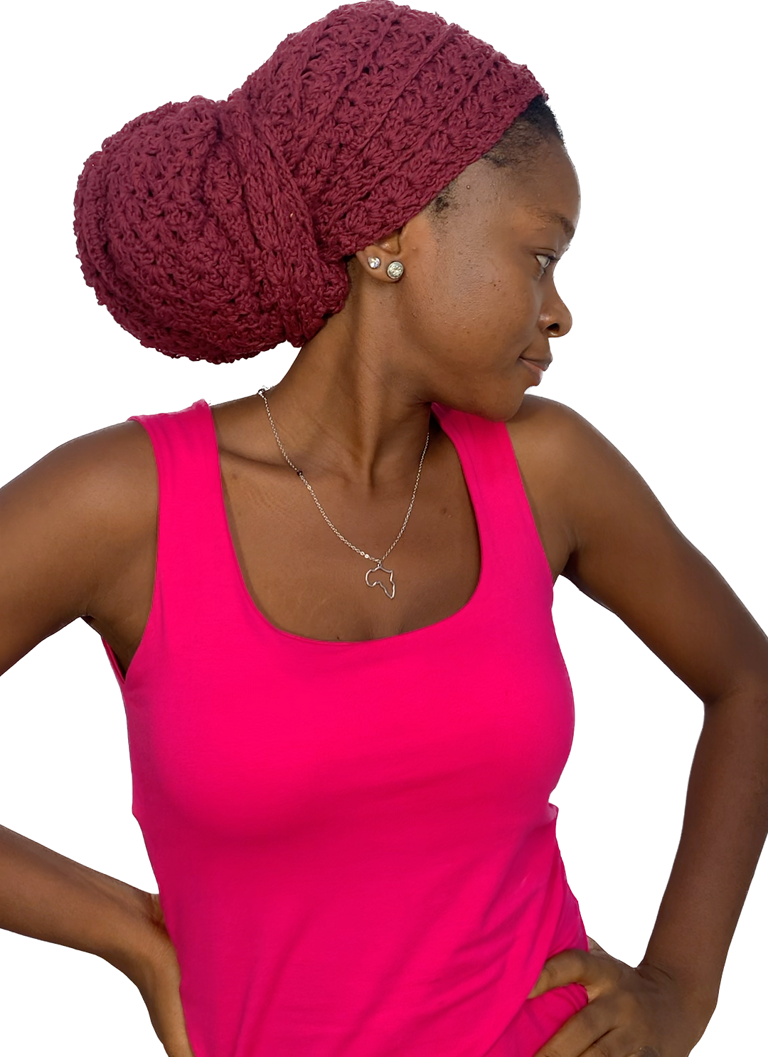 'Gèlè' Crochet Durag in Wine