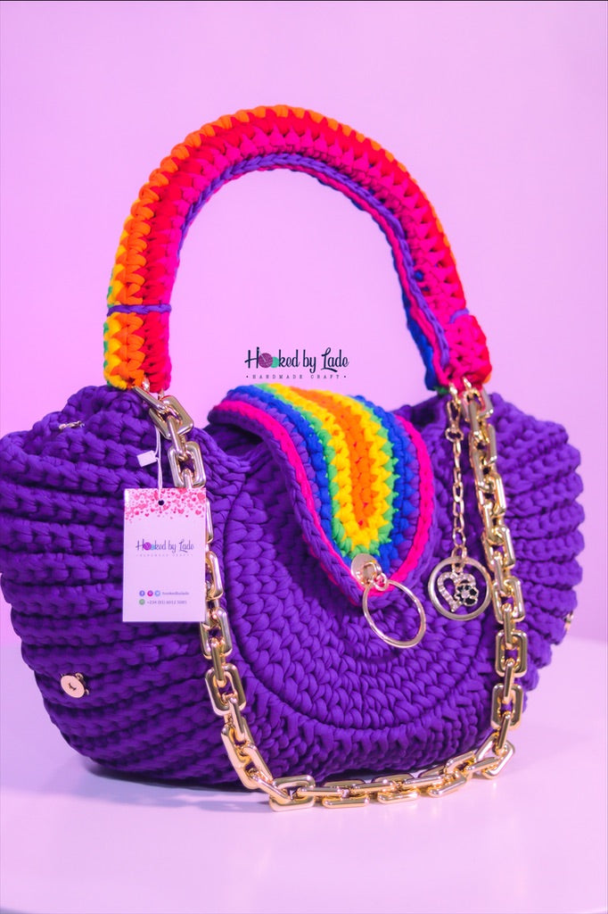 'Fola' Schmedium XXL in Purple-Rainbow
