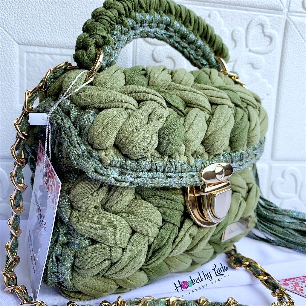 Comfort Crochet bag - Camouflage mix