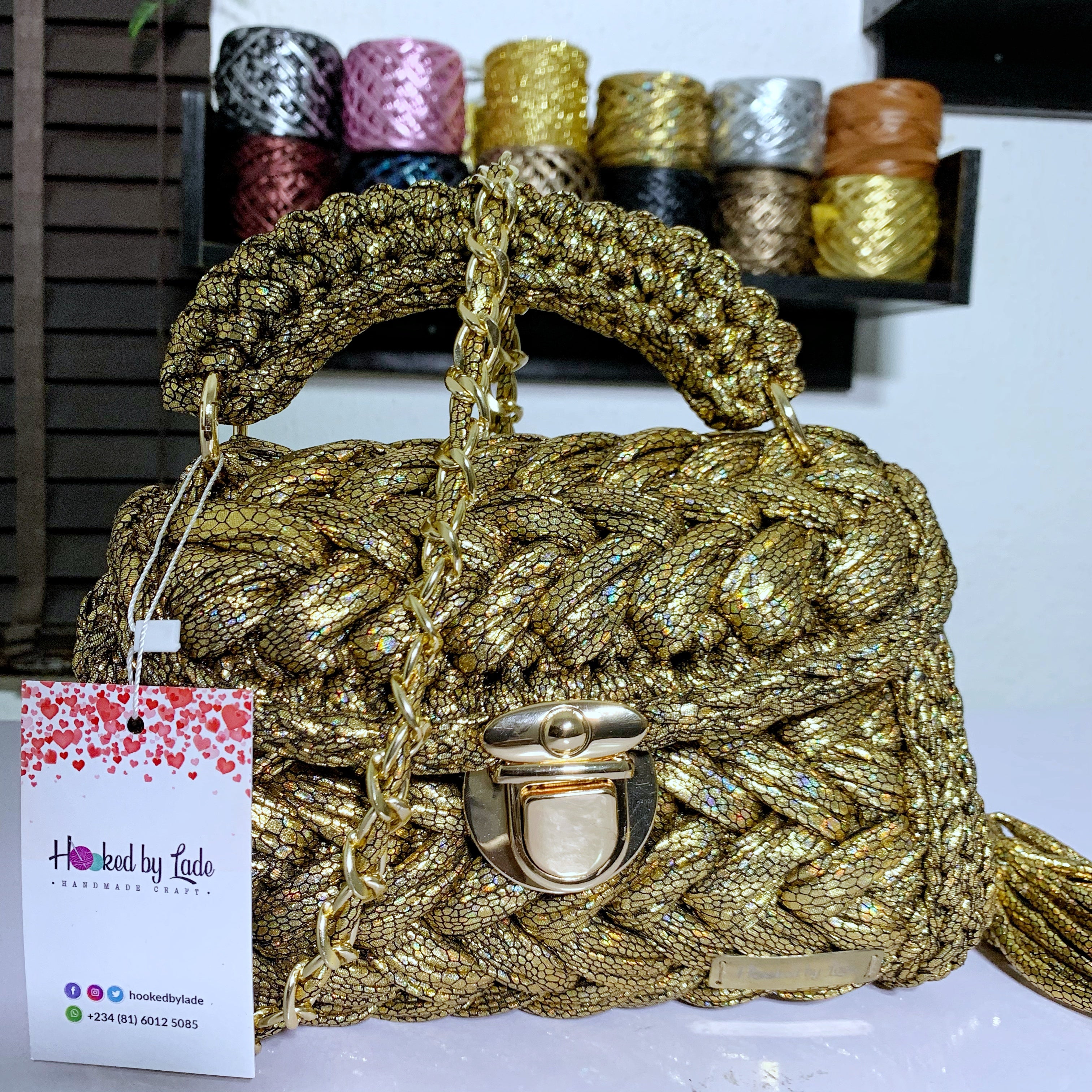 Snake Crochet Bag | Snake Print Crochet Bag | Hooked by Lade