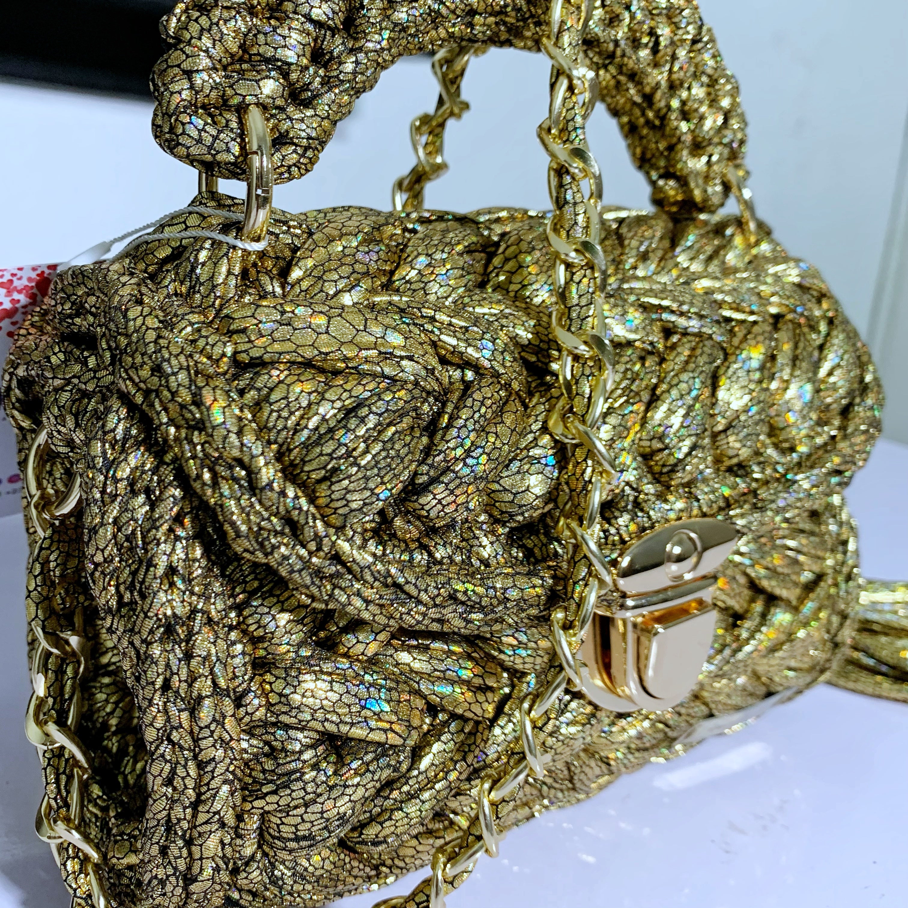 Snake Crochet Bag | Snake Print Crochet Bag | Hooked by Lade