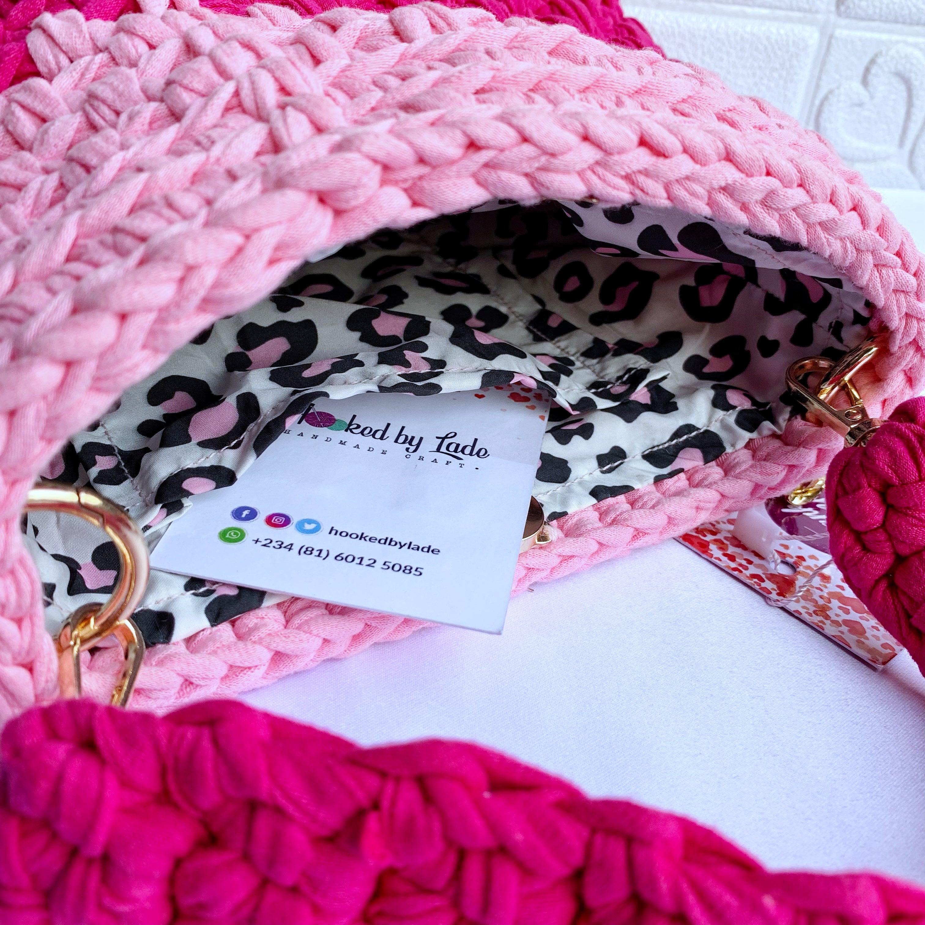 Bella crochet bag (Pink Mix)