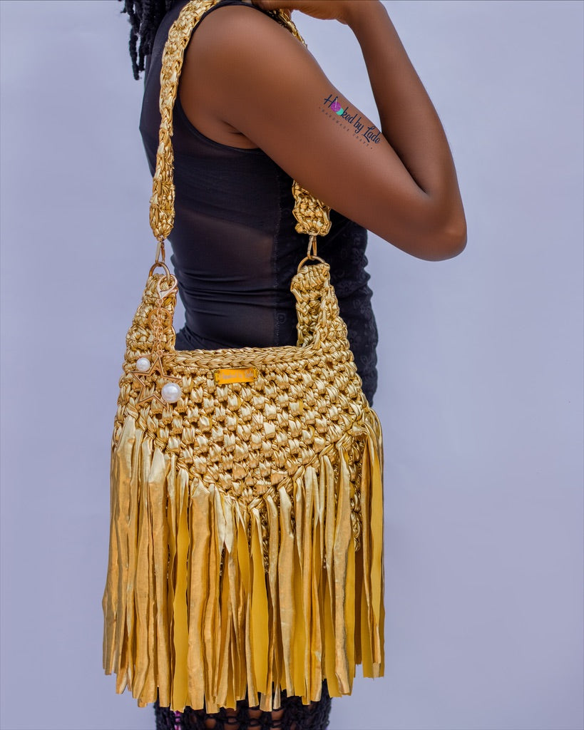 'Chauntel' boho bag in Gold