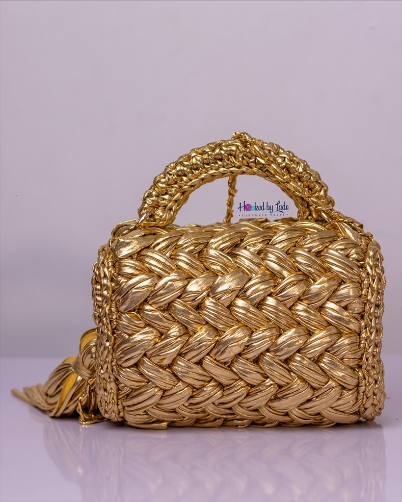 'Comfort' Golden Crochet Bag