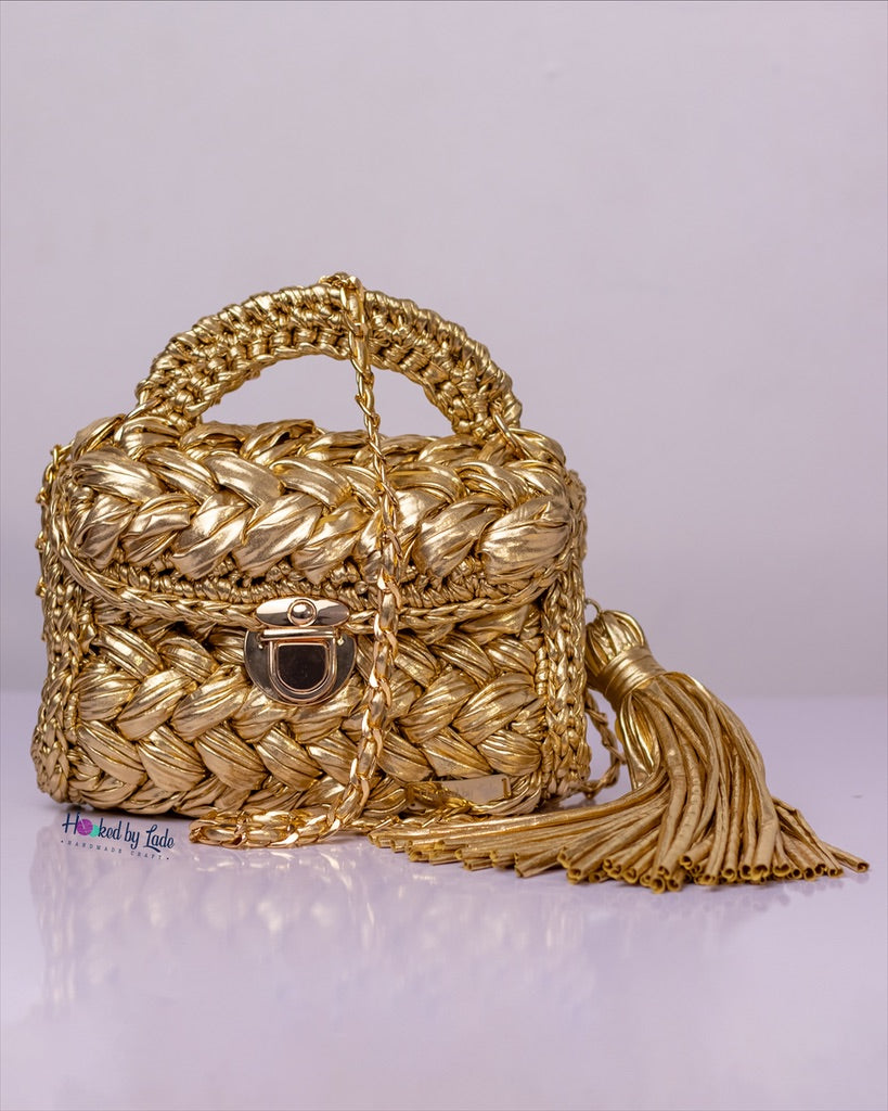 'Comfort' Golden Crochet Bag