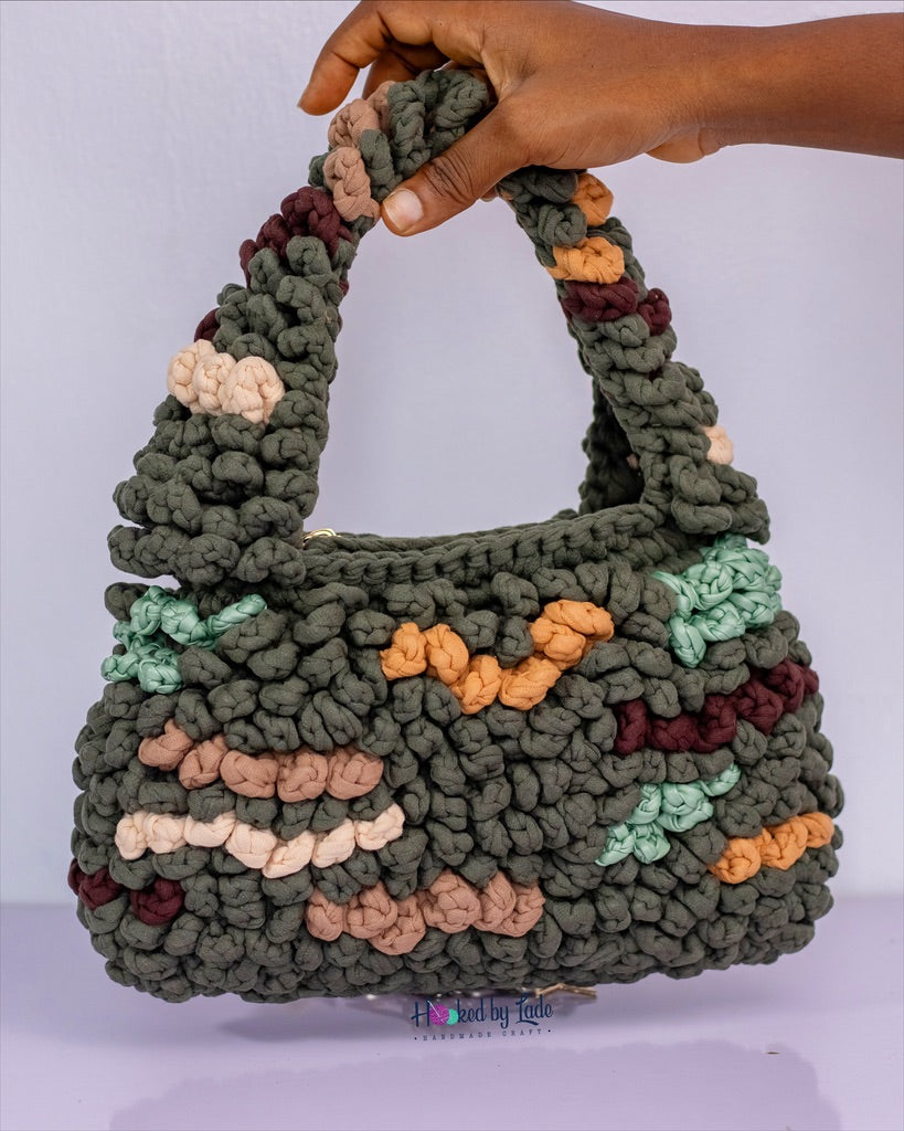 ‘Lizzy’ Crochet bag - Camouflage