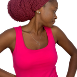 'Gèlè' Crochet Durag in Wine