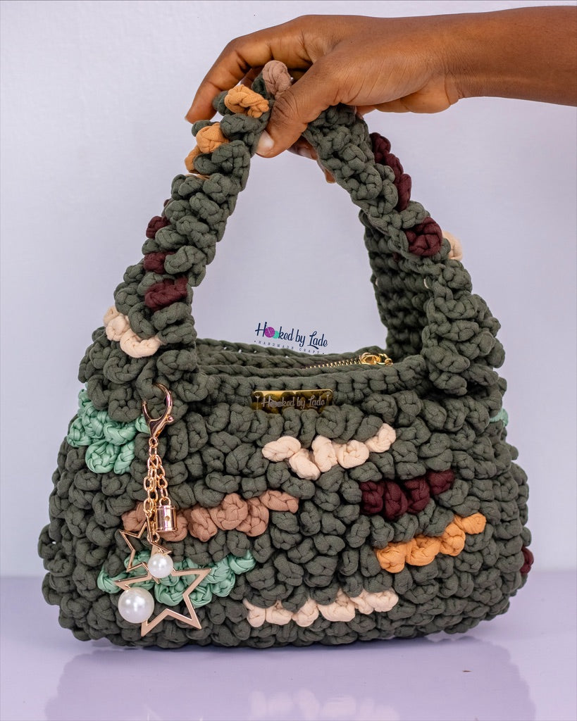 ‘Lizzy’ Crochet bag - Camouflage