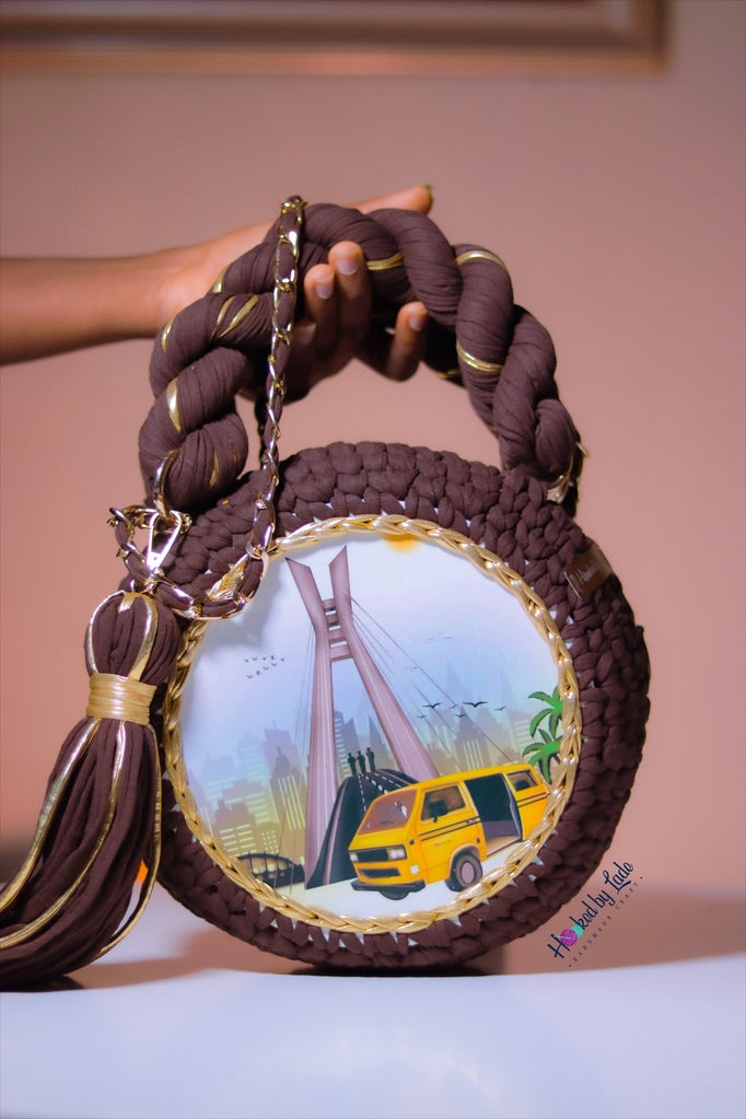 LAGOS Crochet board bag: Dánfó edition
