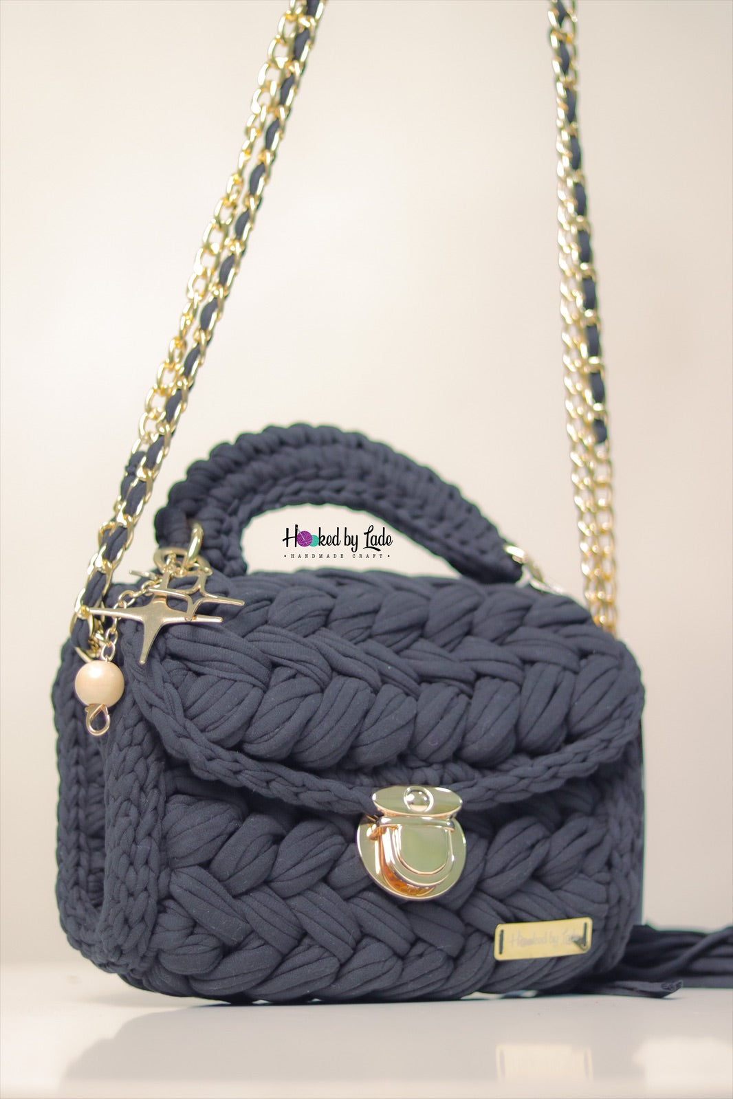 Black 'Comfort' Crochet Bag