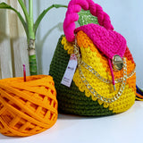 Covered version: 'Nana' Multicolored bucket bag