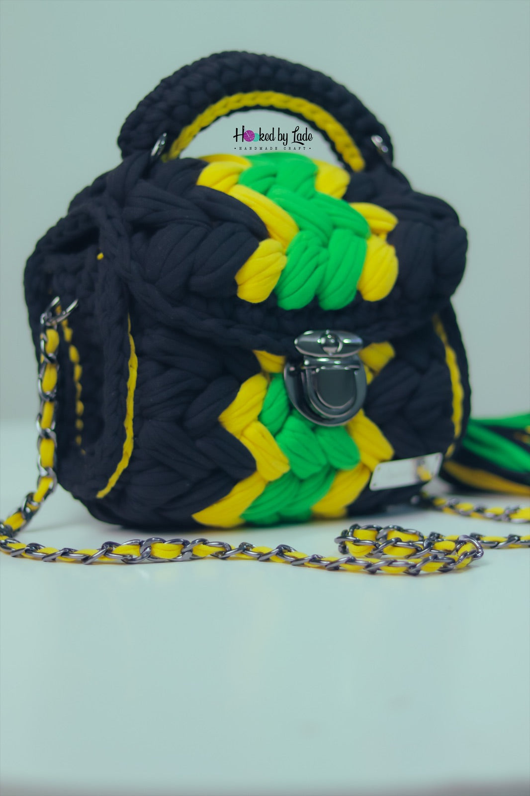 Jamaican flag themed ‘Comfort’ Crochet bag