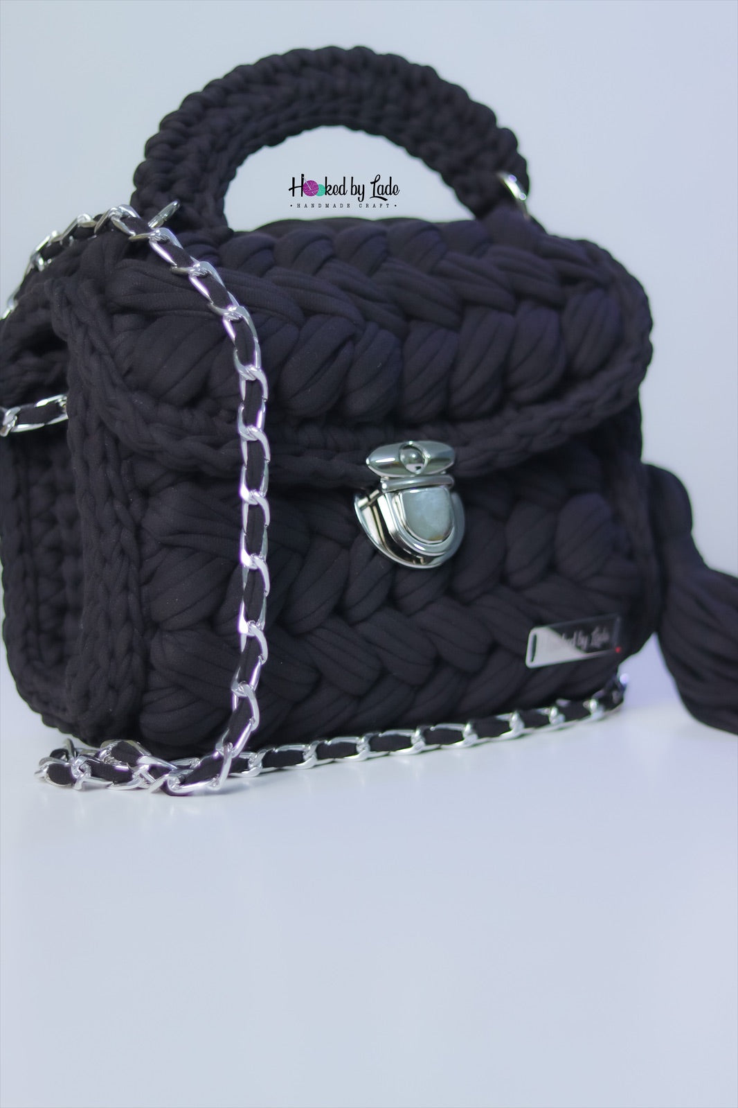 Black 'Comfort' Crochet Bag