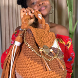 Covered version: 'Nana' Multicolored bucket bag