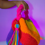Covered version: 'Nana' Multicolored bucket bag