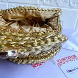 Metallic Crochet Bag | Leather Crochet Bag | Hooked by Lade