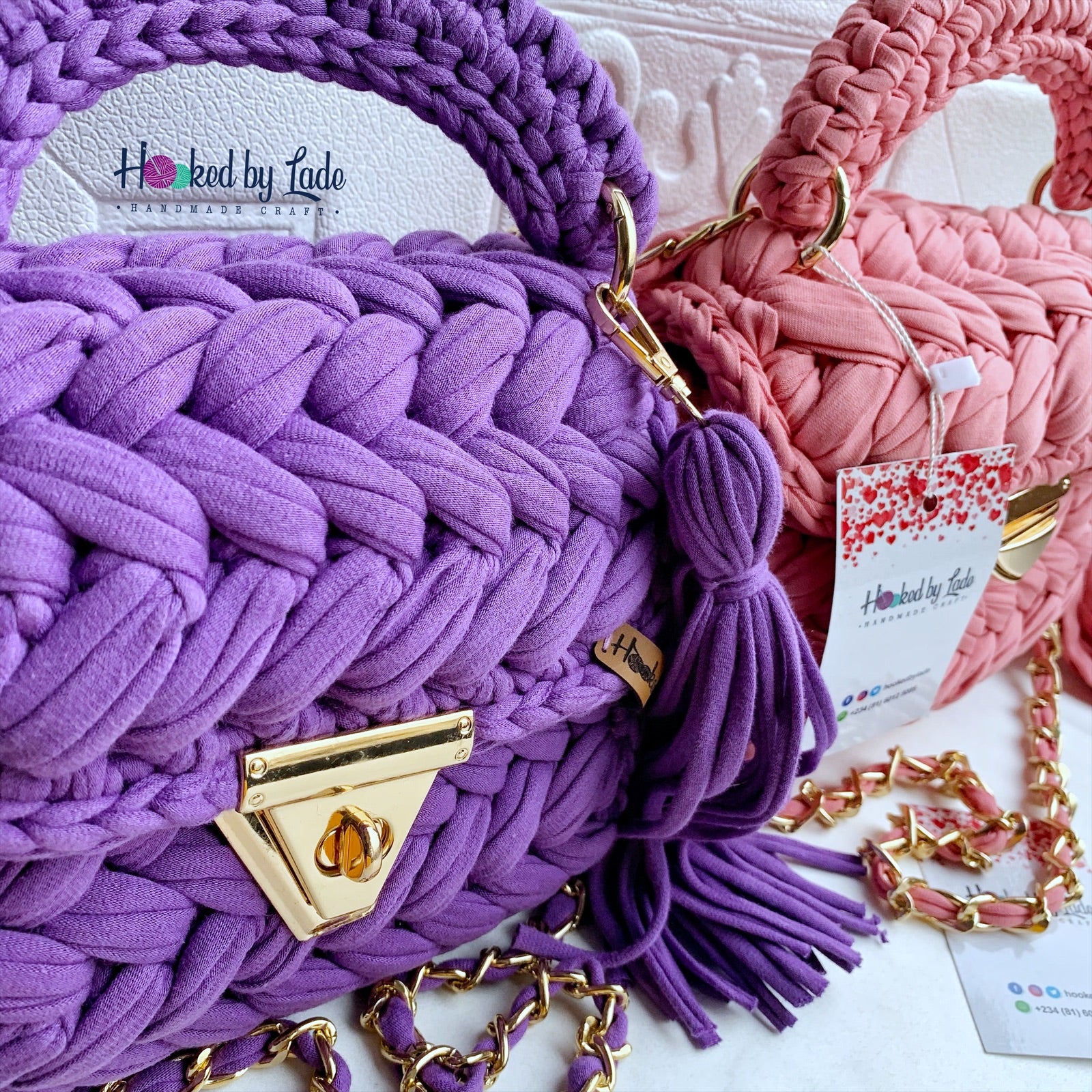Clutch Crochet Bag | Comfort Crochet Bag | Hooked by Lade