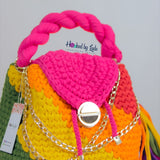 Covered version: 'Nana' Multicolored bucket bag